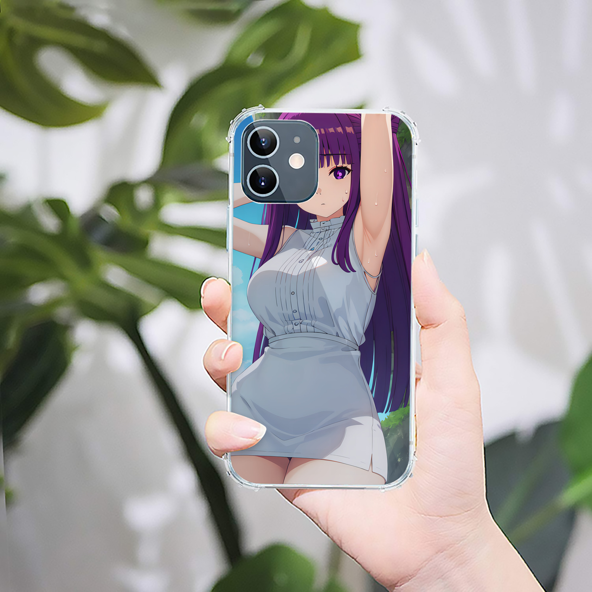 （画像用） 葬送のフリーレン Frieren 【iPhone 12シリーズ対応】透明スマホケース（クリアソフトケース）